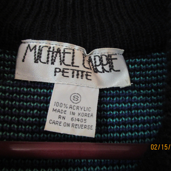 MICHAEL CARRIE Petite KNIT SWEATER TUNIC Small - Picture 2 of 3